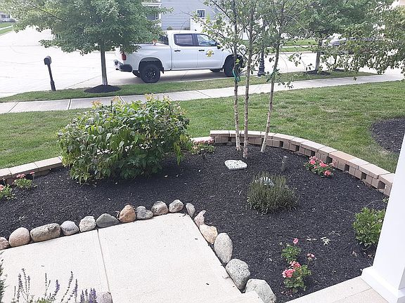 Upgraded landscaping