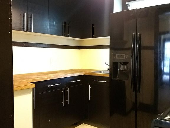 Kitchen with butcher block counter