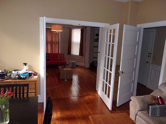 French doors lead to big dining room