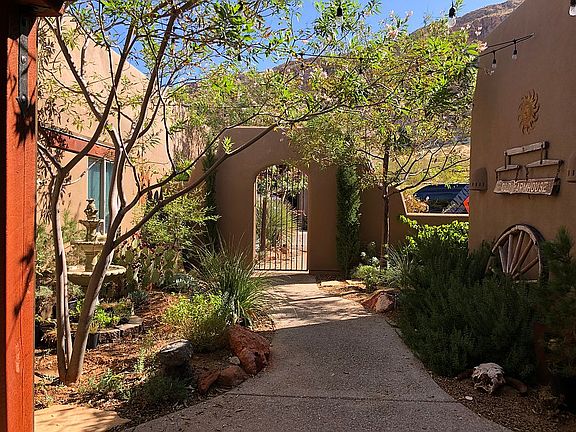 Courtyard looking out