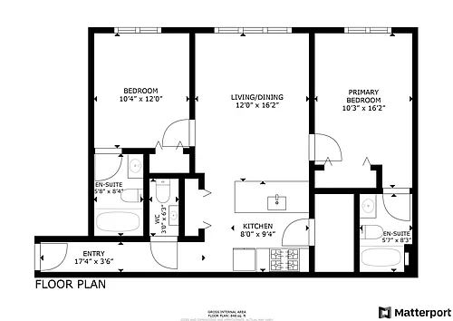 Floor plan 105 -107