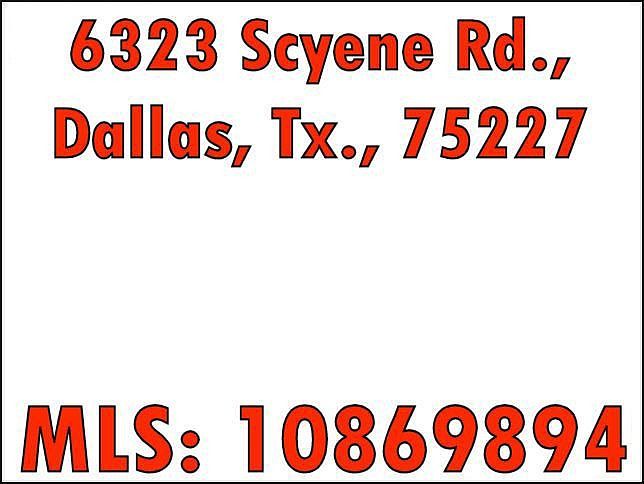 6323 Scyene Dr - MLS: 10869894