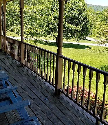 View from east side porch