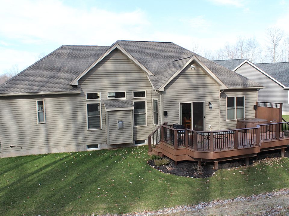 Back yard with deck