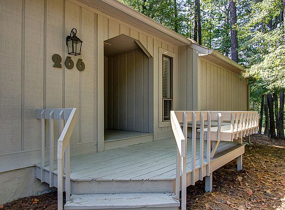 Cross the front porch / deck