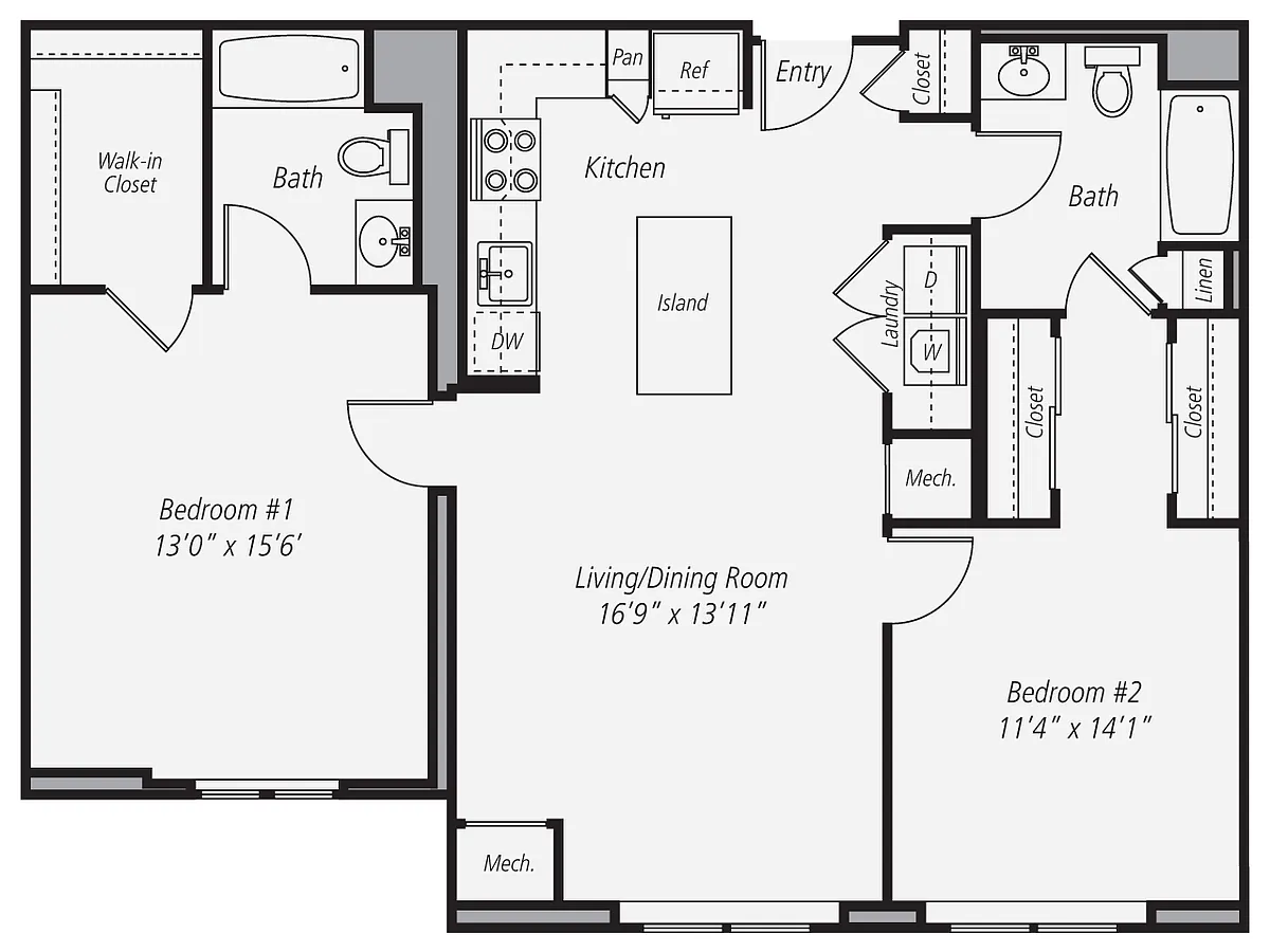 Floor plan B1P-1061