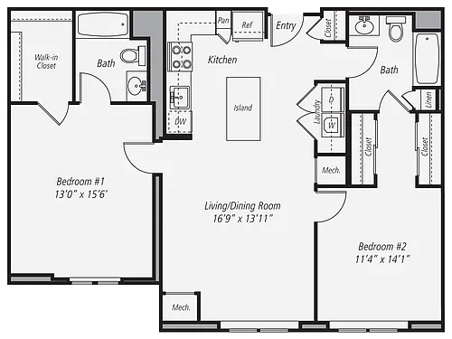 Floor plan B1P-1061