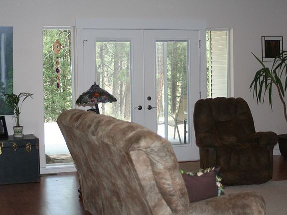 french doors from front room