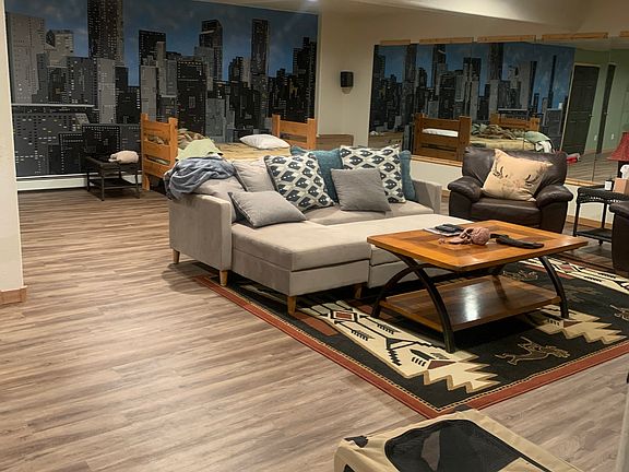 Huge 1,800 sq ft open living space with room for relaxing, entertaining, or working from home.