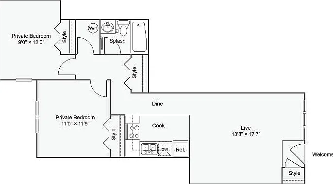 2 Bed/ 1 Bath Guthrie Reserve 2 Bed/ 1 Bath Guthrie Reserve