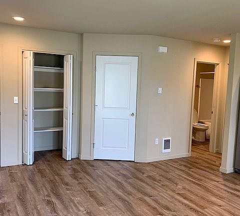 Pantry, laundry and bath off great room.