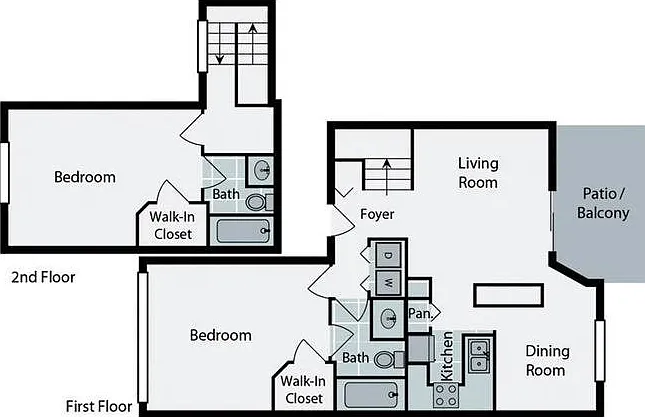 Raleigh | 2 Bedroom | 2 Bath | 1075 SF Raleigh | 2 Bedroom | 2 Bath | 1075 SF