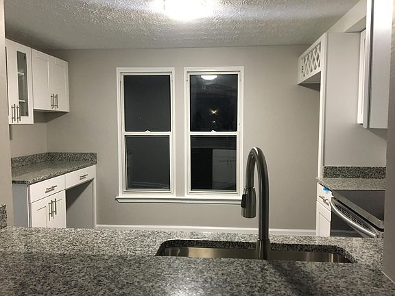 View of kitchen from living room