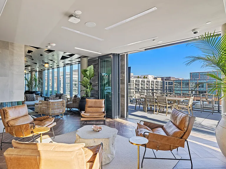 Enjoy the clubhouse lounge with outdoor terrace.