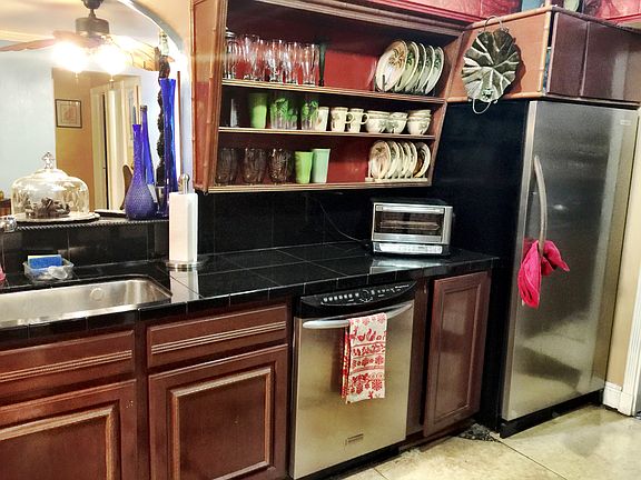 Kitchen Overlooks living roo