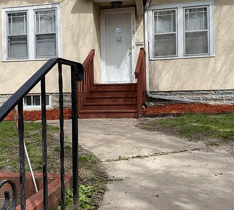 Lovely front entry with newer front deck