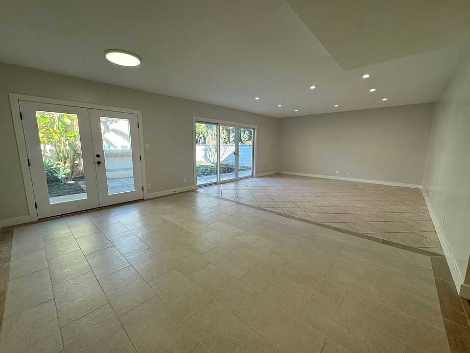 spacious open-concept living and dining area