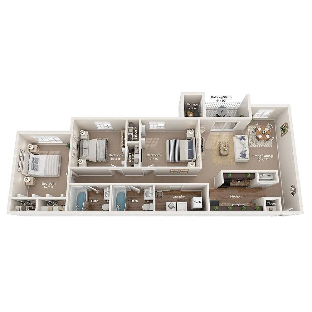 Floor plan D1c - Sycamore