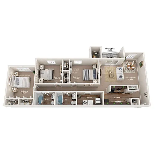 Floor plan D1c - Sycamore