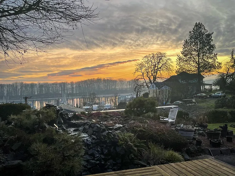 Property at sunset