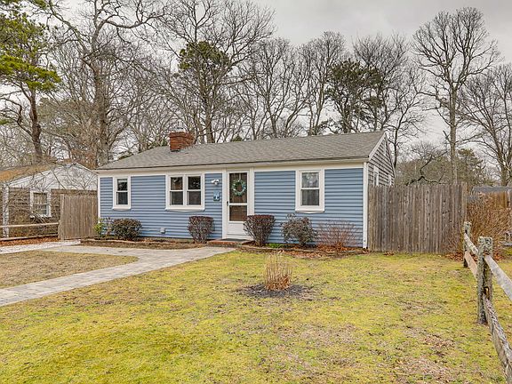 Front of house with fencing