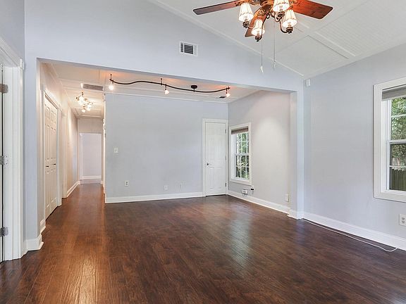 Family room - vaulted ceilings, track lighting, TWO large st