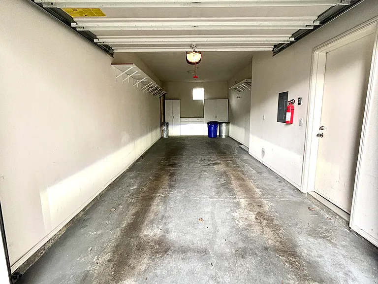 Generous sized garage w/ storage