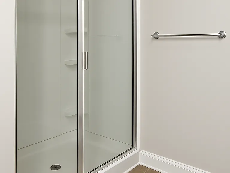 Shower in the master bedroom