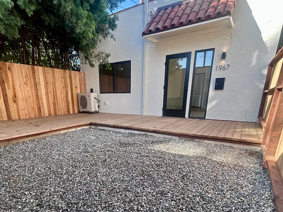Private fenced Yard