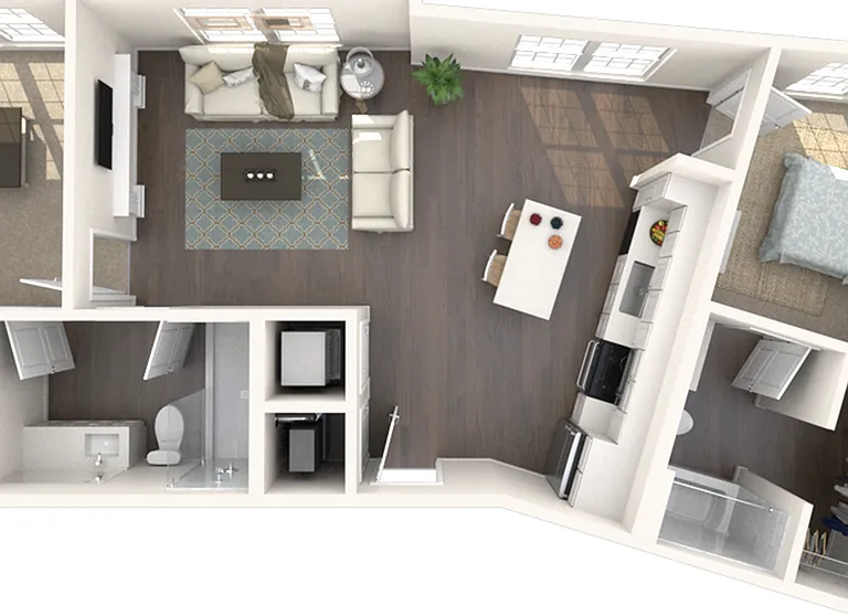 B5.0 | Two Beds, Two Baths B5.0 | Two Beds, Two Baths