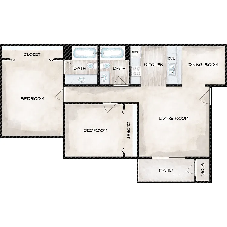 Floor plan B1