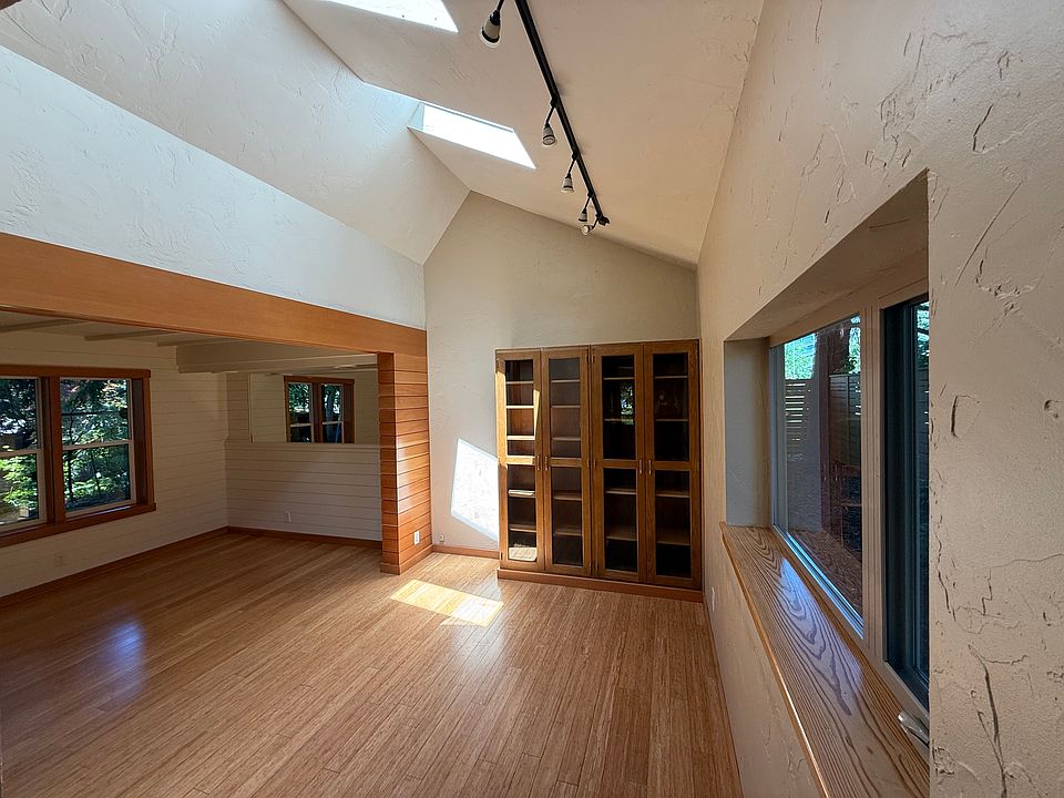 Dining room and living room.
