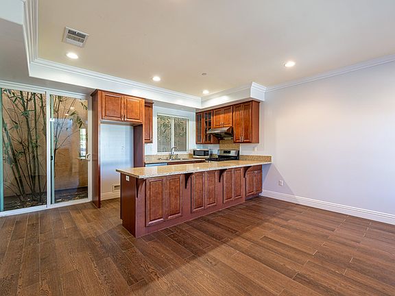 Living room and kitchen