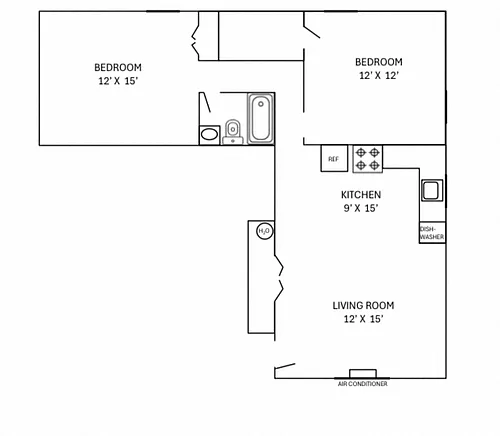 Floor plan N 2BD