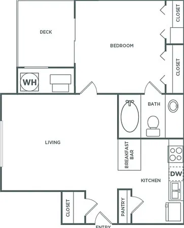 Lenox Classic | 1 bed 1 bath | 610 sq ft Lenox Classic | 1 bed 1 bath | 610 sq ft