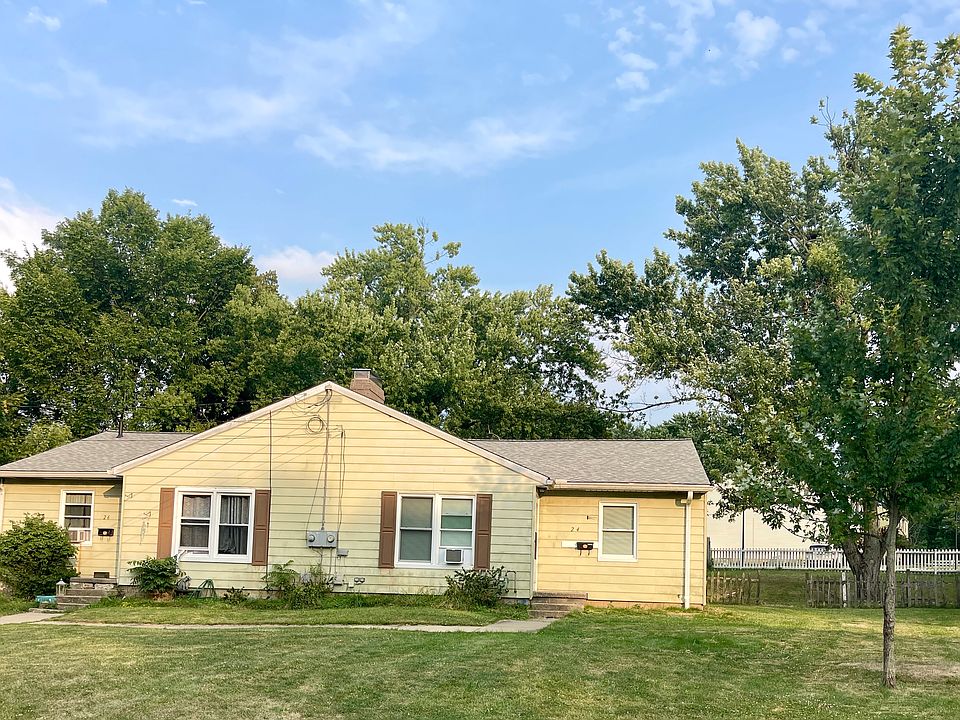 Right side unit of duplex. Nice spacious yard.