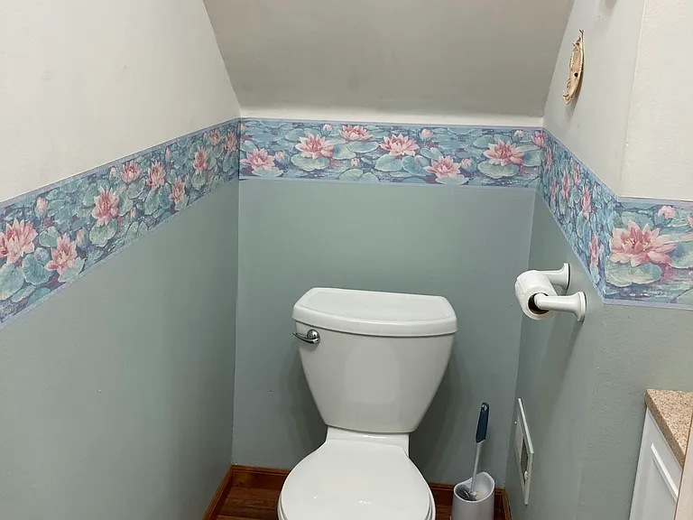 Half bath on upper floor