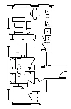 Floor plan B6B