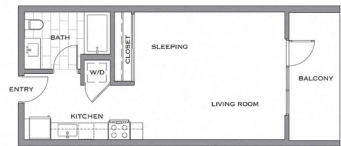 Floor plan SE w/ Balcony