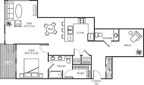 Floor plan A10-W