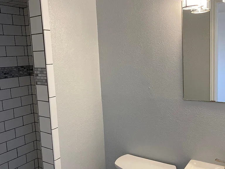 Restroom was updated 2 years ago. This is the on suite to the primary bedroom.