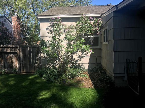 large fenced backyard