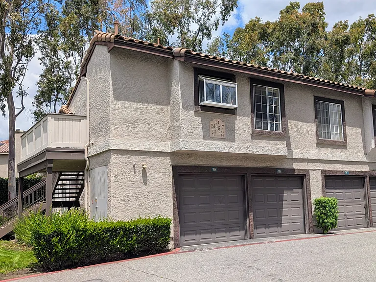 Front of building and garage