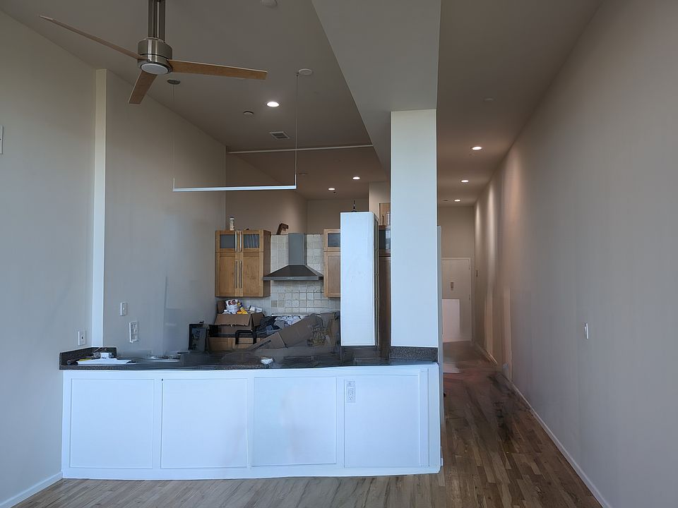 Kitchen and lofted bedroom