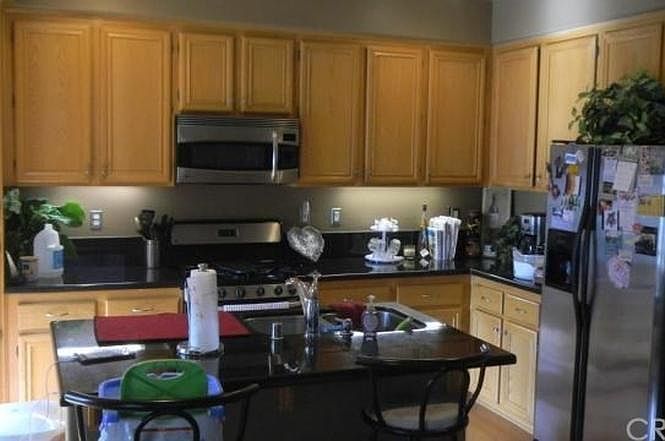 Kitchen with granite counter top