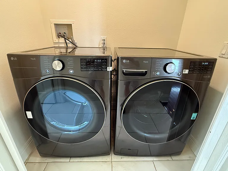 Brand New LG Washer and Dryer with steam function.