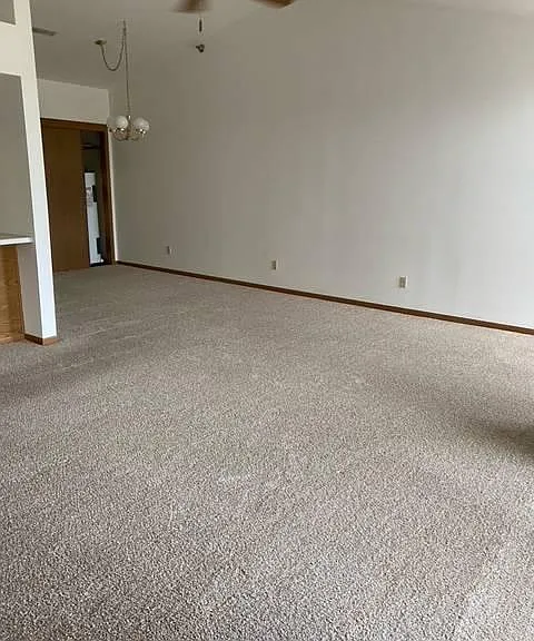 Living room and dining area