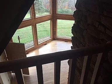 Large windows in the Living room