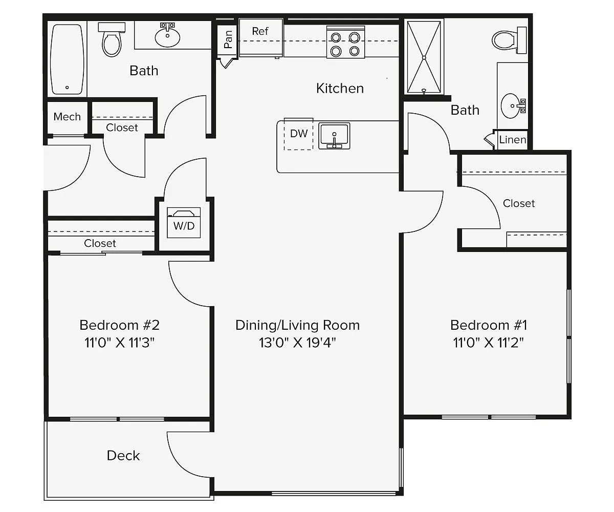 Floor plan B7-988