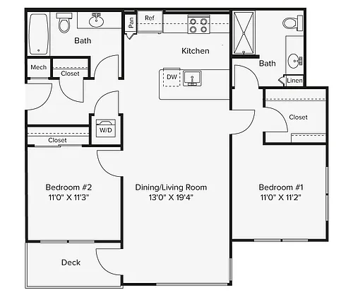 Floor plan B7-988